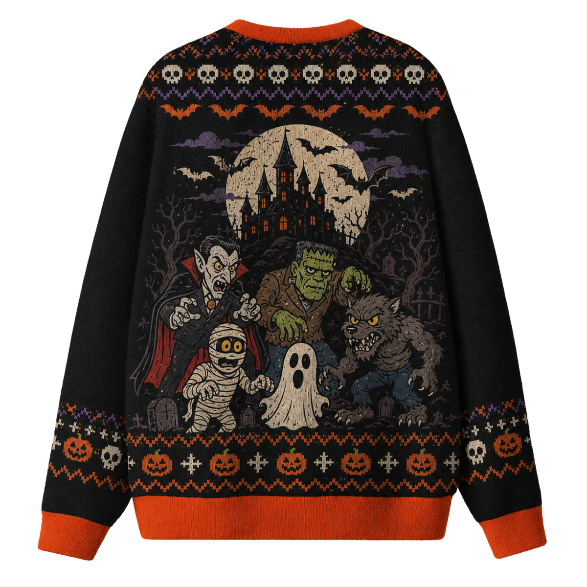 Chaotic Club Monster Season Spooky Friends Ugly Sweatshirt