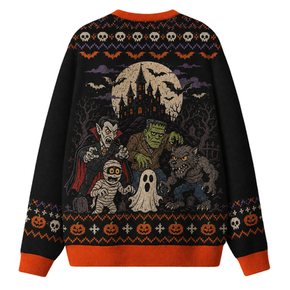 Chaotic Club Monster Season Spooky Friends Ugly Sweatshirt