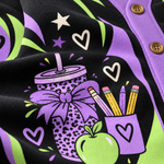 Chaotic Club Neon Flame Teacher Custom Knit Cardigan