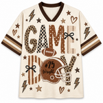 Chaotic Club Personalized Fall Football Leopard Touchdown Mesh Jersey