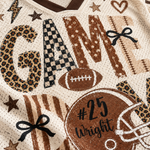 Chaotic Club Personalized Fall Football Leopard Touchdown Mesh Jersey