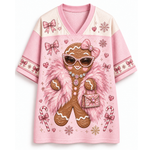 Chaotic Club Personalized Gingerbread Leopard Luxury Mesh Jersey
