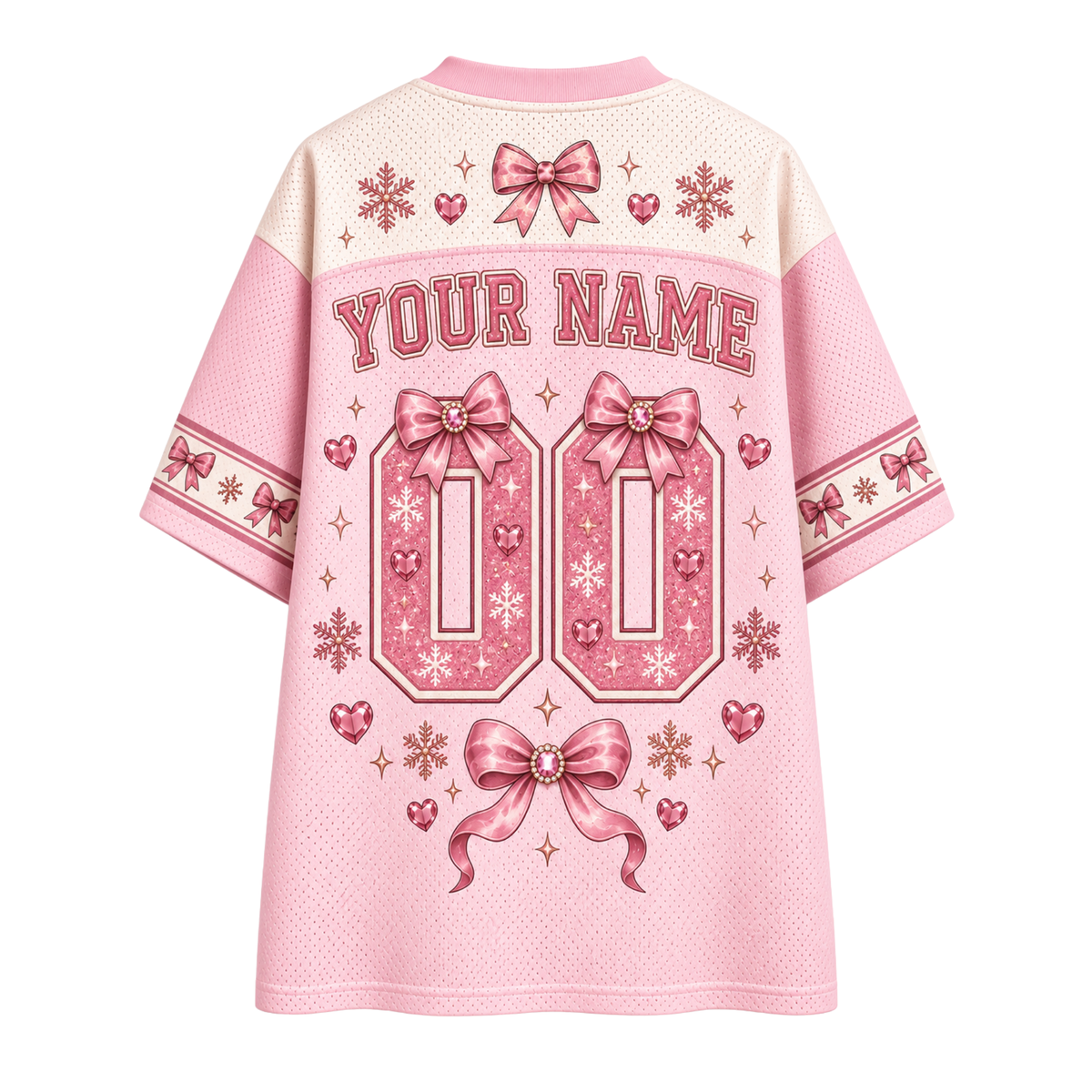 Chaotic Club Personalized Gingerbread Leopard Luxury Mesh Jersey