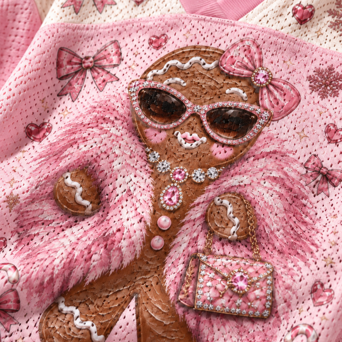 Chaotic Club Personalized Gingerbread Leopard Luxury Mesh Jersey