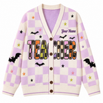 Chaotic Club Personalized Halloween Teacher Personalized Cardigan