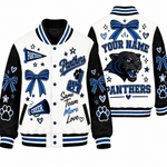 Chaotic Club Personalized Mascot Cheer Bow Varsity Jacket