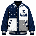 Chaotic Club Personalized Mascot Polka Dot Varsity Jacket