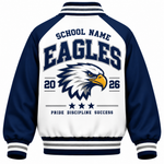 Chaotic Club Personalized Mascot Polka Dot Varsity Jacket