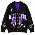 Chaotic Club Personalized Mascot Preppy Team Game Cardigan