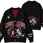 Chaotic Club Personalized Mascot Preppy Team Game Cardigan