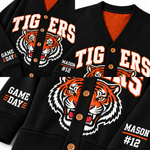 Chaotic Club Personalized Mascot Preppy Team Game Cardigan