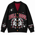 Chaotic Club Personalized Mascot Preppy Team Game Cardigan
