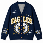 Chaotic Club Personalized Mascot Preppy Team Game Cardigan