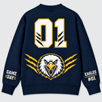 Chaotic Club Personalized Mascot Preppy Team Game Cardigan