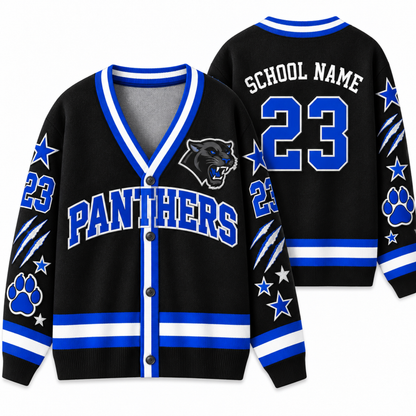 Chaotic Club Personalized Mascot School Spirit Star Cardigan