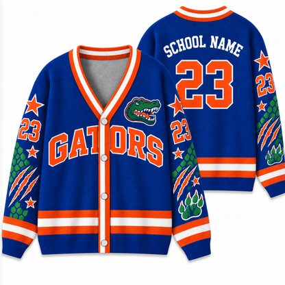 Chaotic Club Personalized Mascot School Spirit Star Cardigan