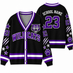 Chaotic Club Personalized Mascot School Spirit Star Cardigan