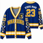 Chaotic Club Personalized Mascot School Spirit Star Cardigan