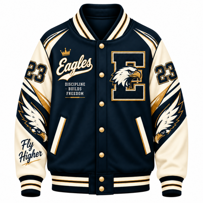 Chaotic Club Personalized Mascot Wordmark Varsity Jacket