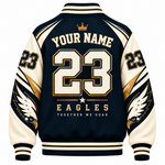 Chaotic Club Personalized Mascot Wordmark Varsity Jacket