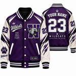 Chaotic Club Personalized Mascot Wordmark Varsity Jacket