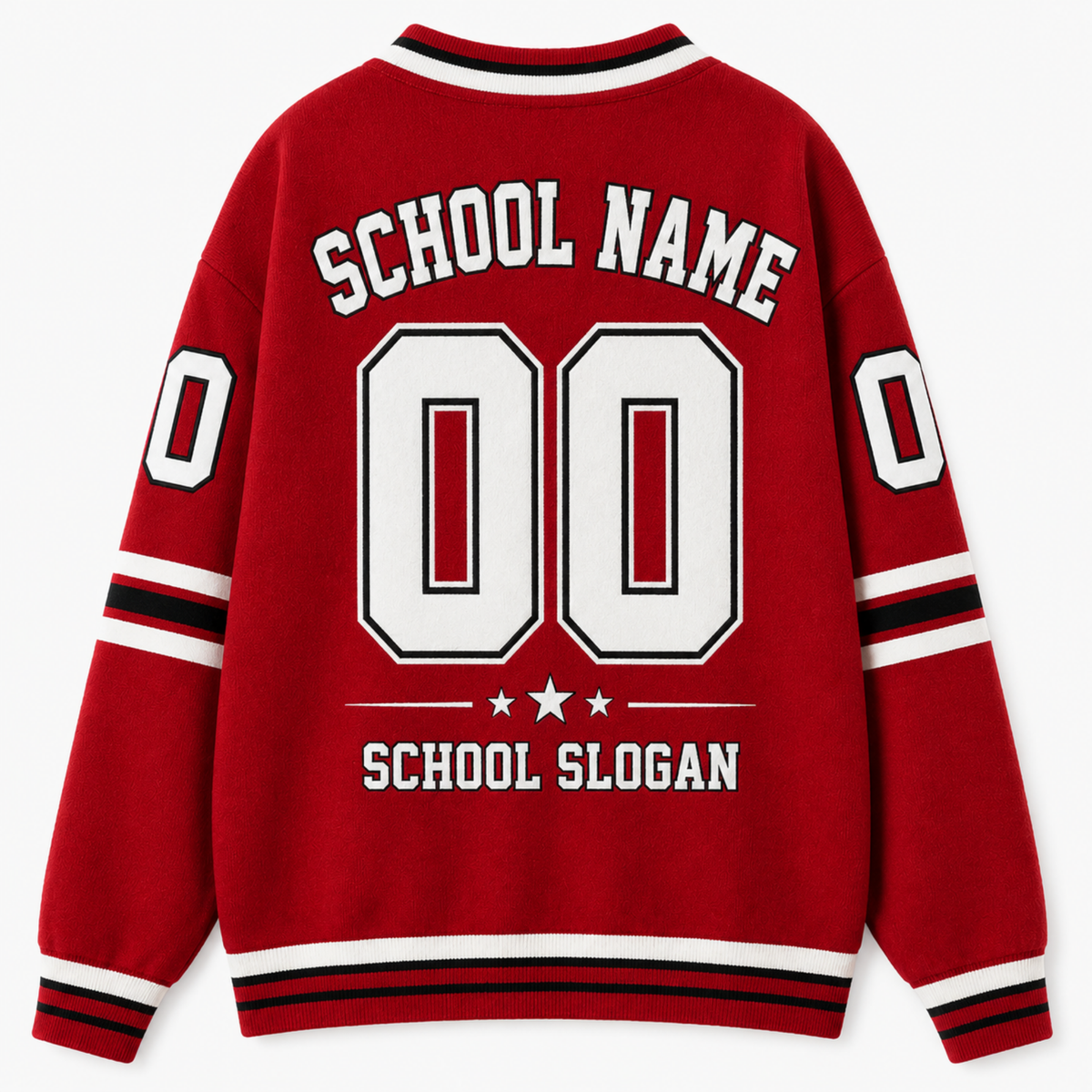 Chaotic Club Personalized School Name Team Cardigan