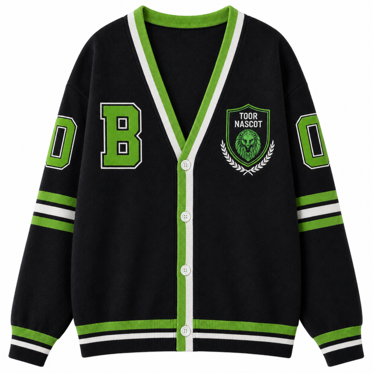 Chaotic Club Personalized School Name Team Cardigan