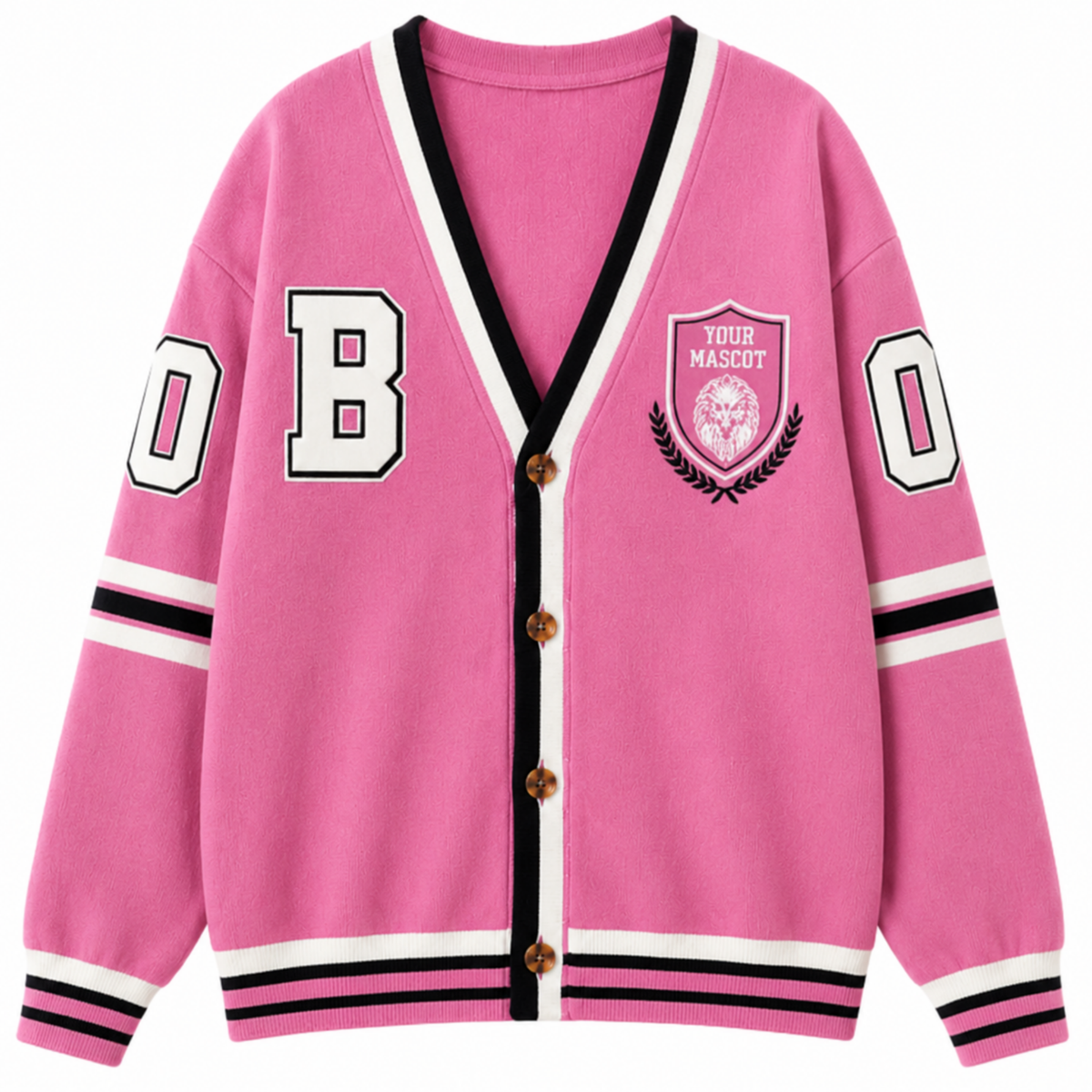 Chaotic Club Personalized School Name Team Cardigan
