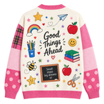 Chaotic Club Personalized Teacher Name Appreciation Cardigan