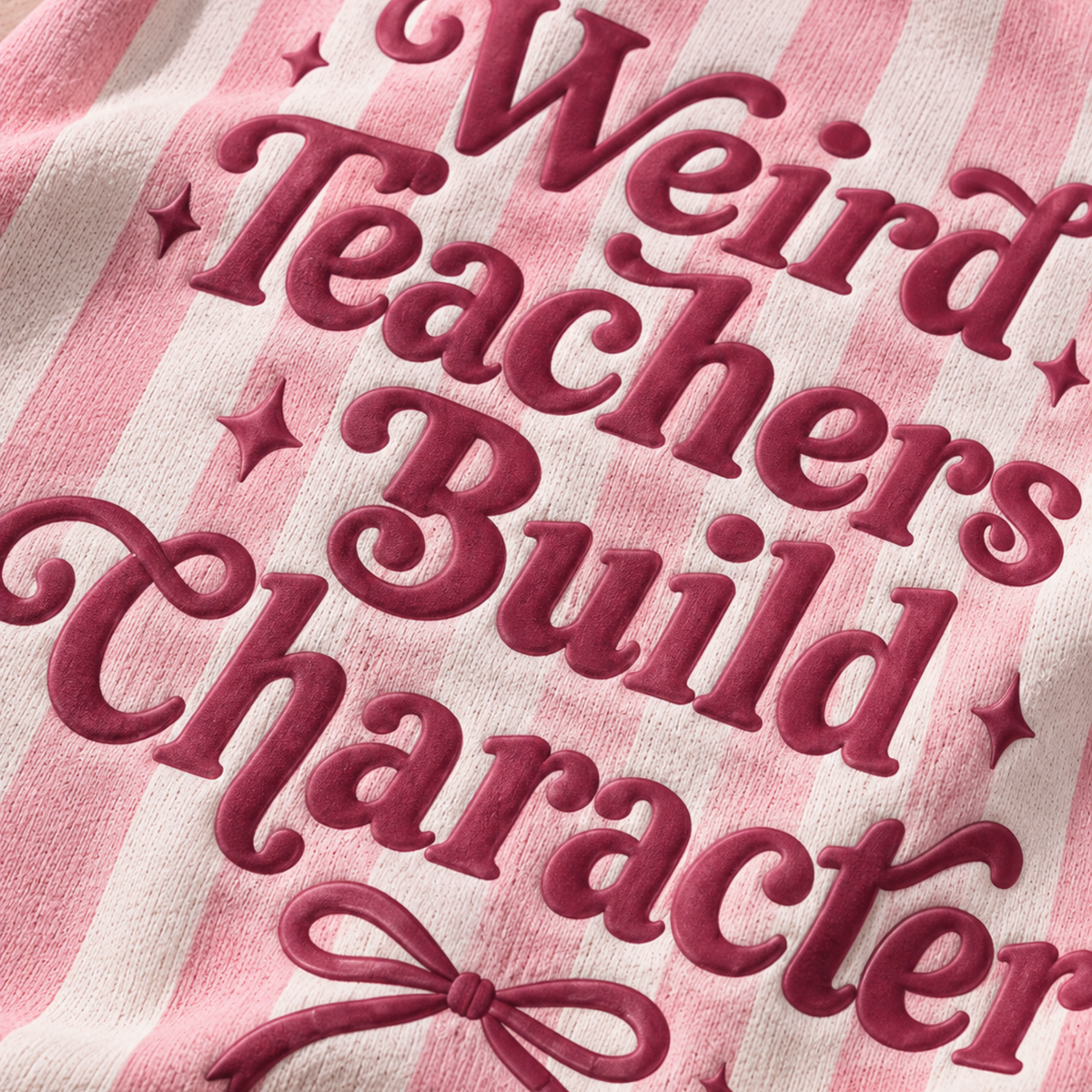 Chaotic Club Personalized Weird Teachers Build Character Cardigan