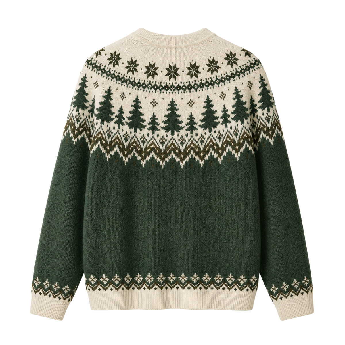 Chaotic Club Pine Forest Fair Isle Ugly Sweatshirt