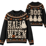 Chaotic Club Polka Dot Ghost Halloween Ugly Sweatshirt