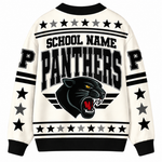 Chaotic Club Retro Mascot Game Day School Spirit Knit Cardigan