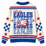 Chaotic Club Retro Mascot Game Day Spirit Knit Cardigan