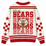 Chaotic Club Retro Mascot Game Day Spirit Knit Cardigan