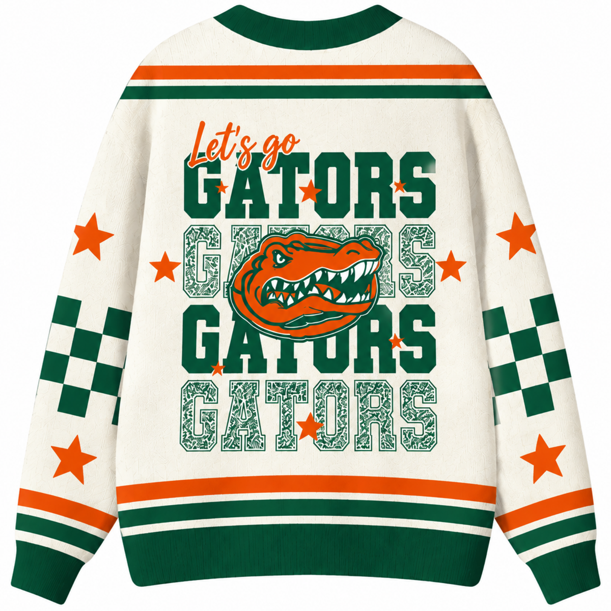 Chaotic Club Retro Mascot Game Day Spirit Knit Cardigan