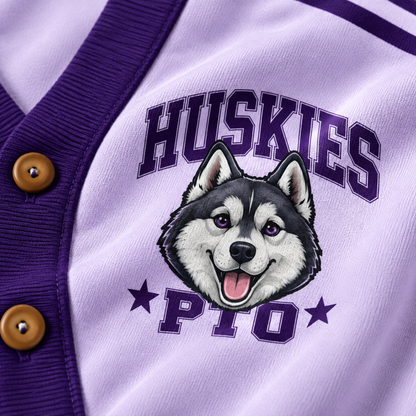 Chaotic Club Retro Mascot Paw Print School Staff Knit Cardigan