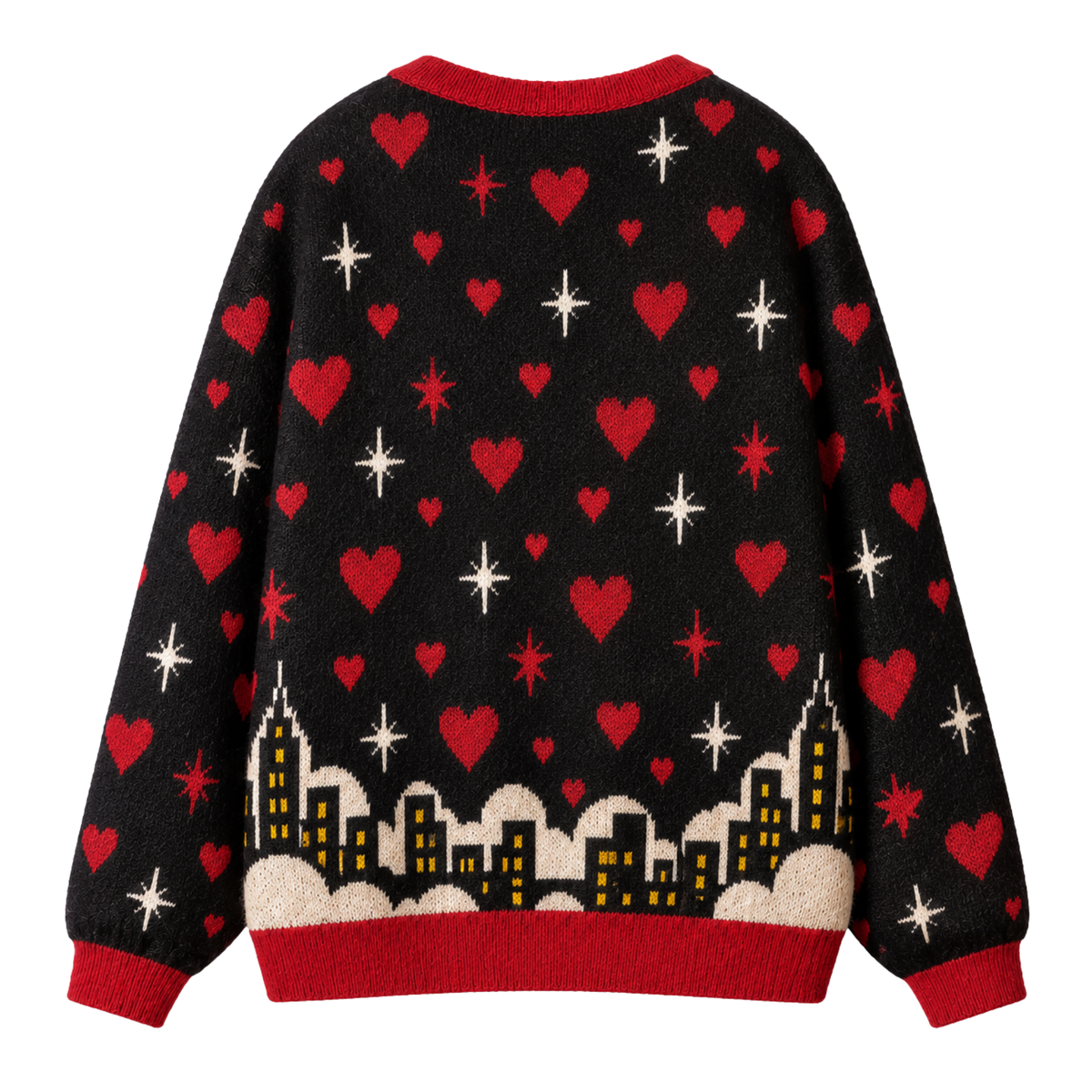 Chaotic Club Retro Pin Up Girl Heart Knit Cardigan