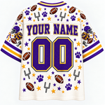 Chaotic Club School Mascot Football Baseball Charm Bow Mesh Jersey