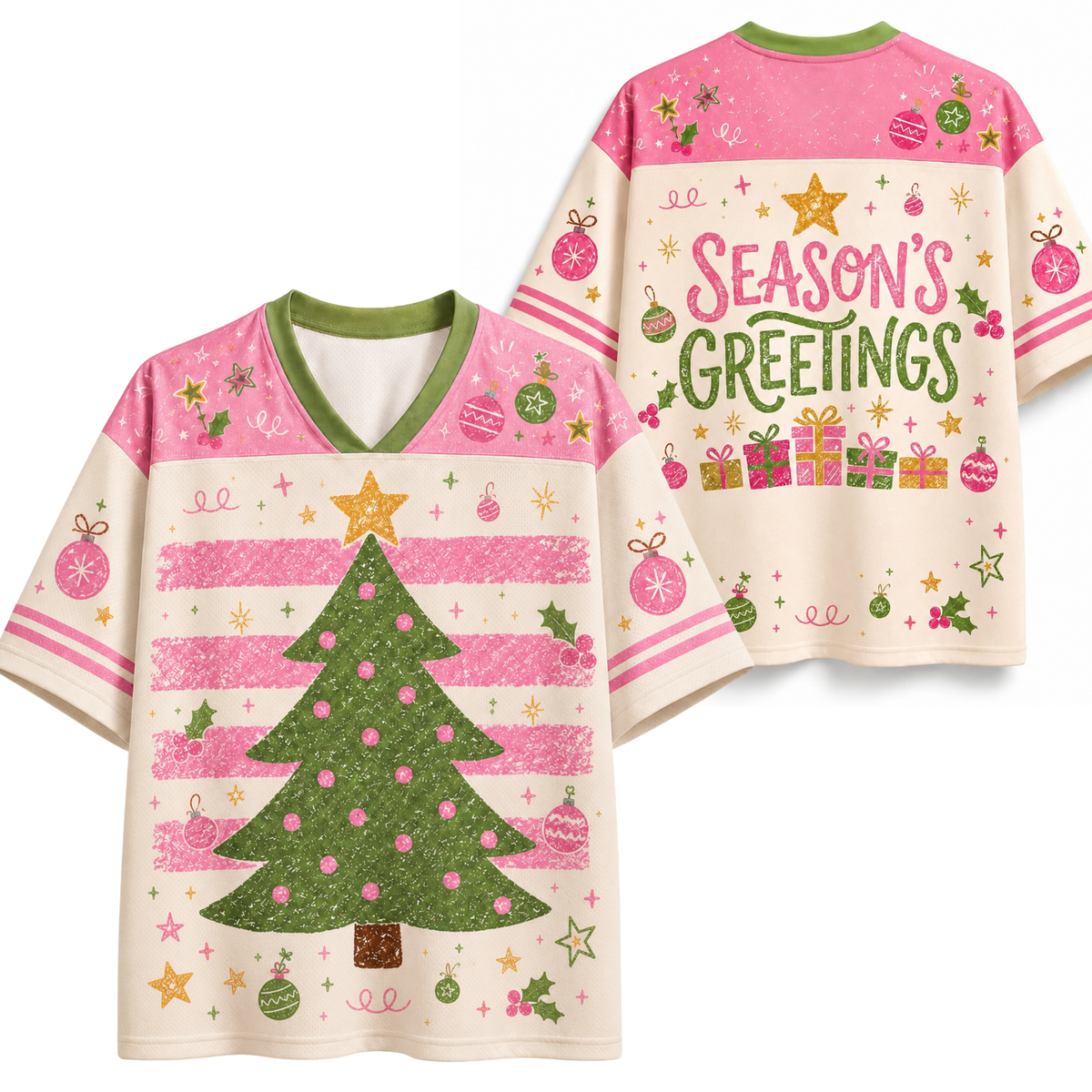 Chaotic Club Season s Greetings Christmas Tree Mesh Jersey