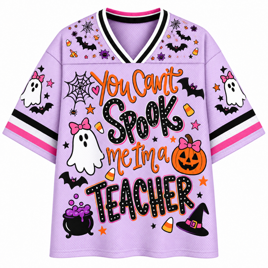 Chaotic Club Spook Me Teacher Halloween Mesh Jersey