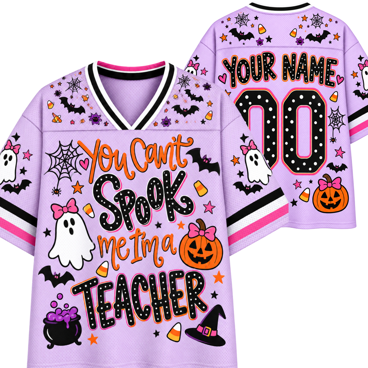 Chaotic Club Spook Me Teacher Halloween Mesh Jersey