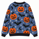 Chaotic Club Spooky Pumpkin Bats Knit Cardigan