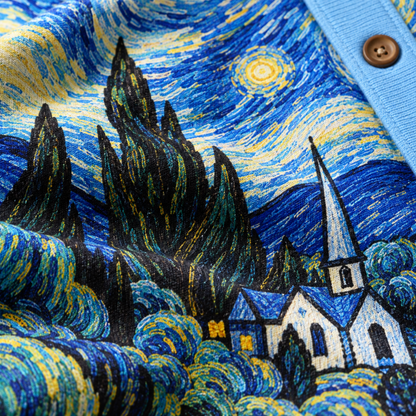 Chaotic Club Starry Night Sky Knit Cardigan