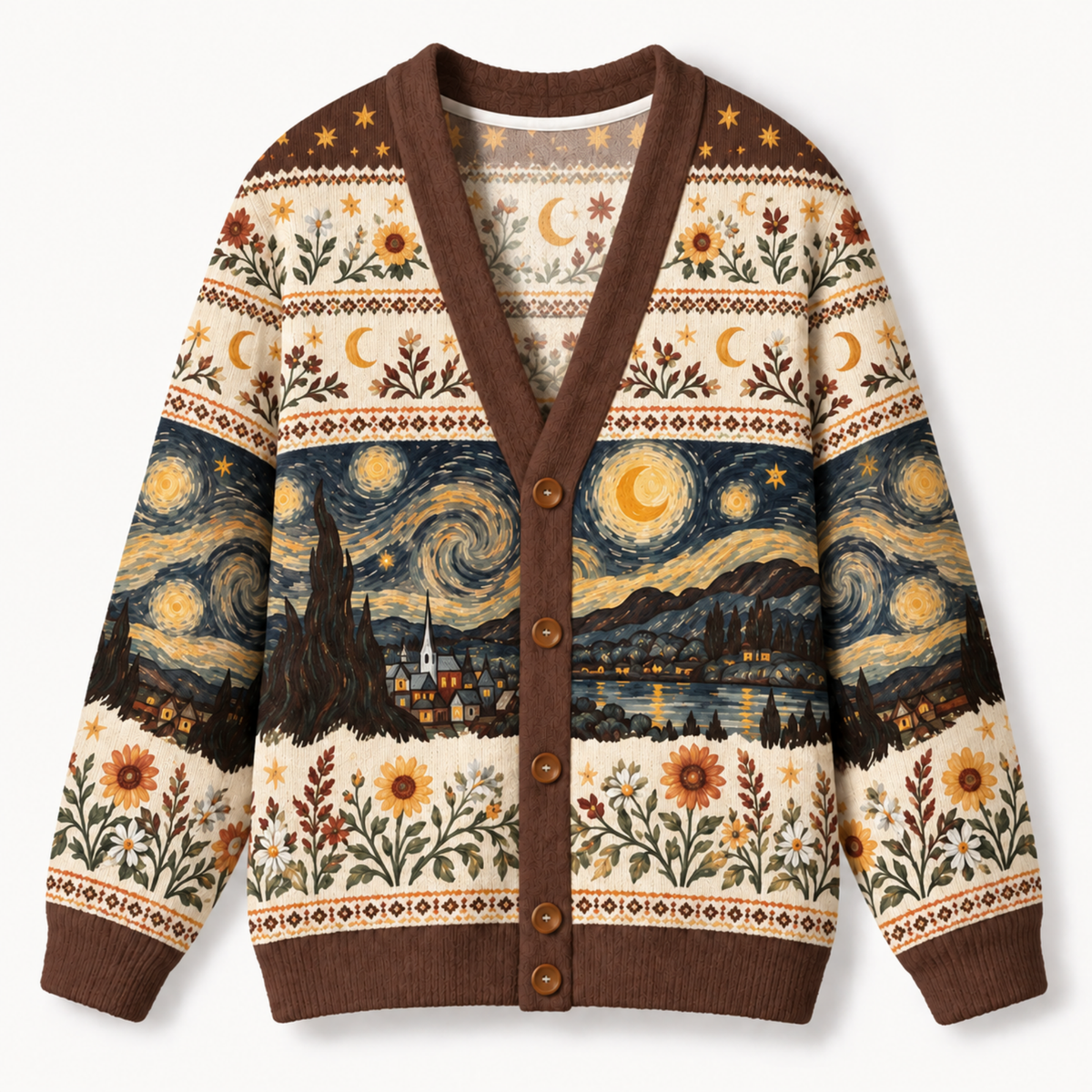 Chaotic Club Starry Night Sky Knit Cardigan