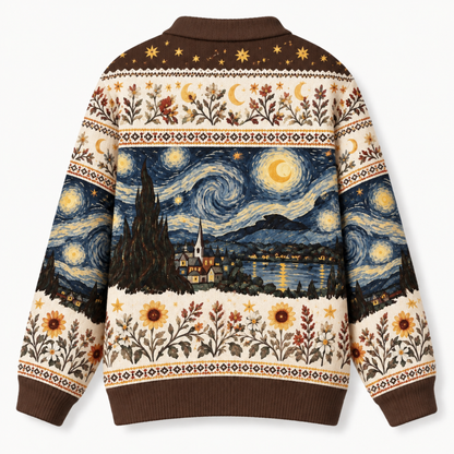 Chaotic Club Starry Night Sky Knit Cardigan