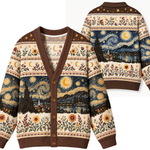 Chaotic Club Starry Night Sky Knit Cardigan