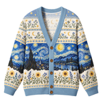 Chaotic Club Starry Night Sky Knit Cardigan
