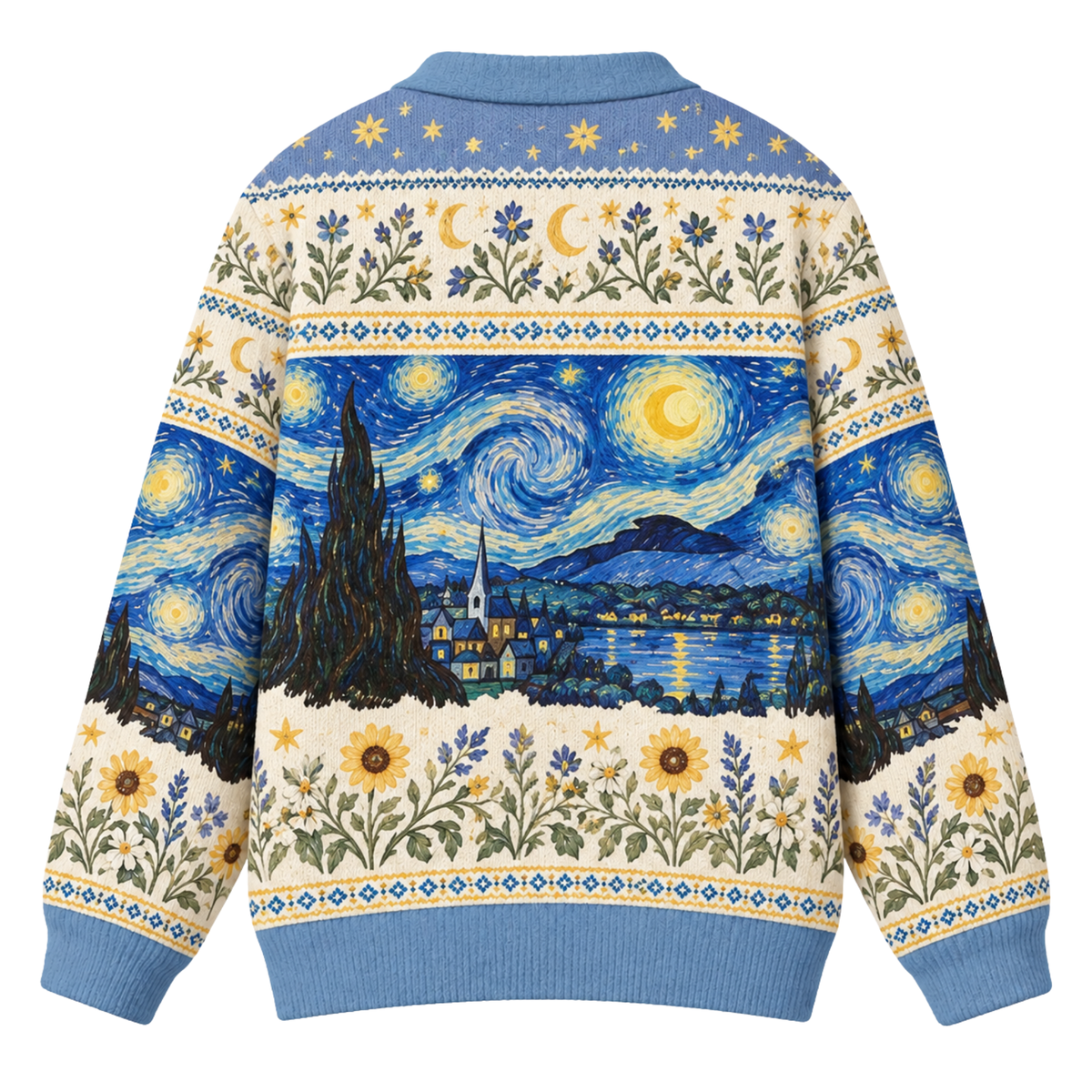 Chaotic Club Starry Night Sky Knit Cardigan