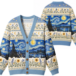 Chaotic Club Starry Night Sky Knit Cardigan